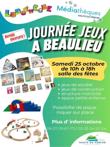 Journée Jeux | ©Médiathèques des Hauts du Perche