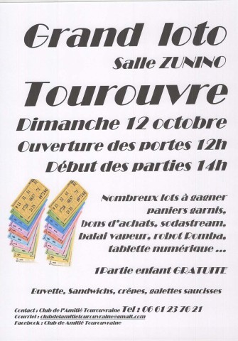 Loto tourouvre 12 octobre | ©Clubdelaitietourouvraine
