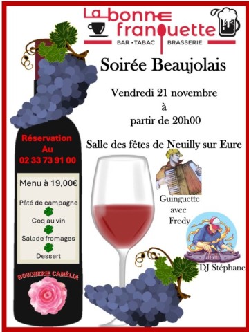 Soirée Beaujolais Neuilly | ©La Bonne Franquette et Boucherie Camélia