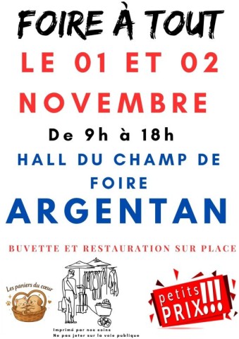 Foire à tout à Argentan | Les paniers du coeur