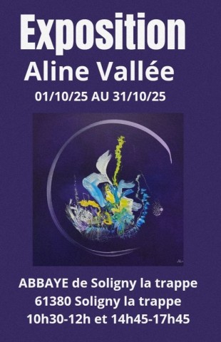1er octobre expo aline avllée | abbaye de la Trappe