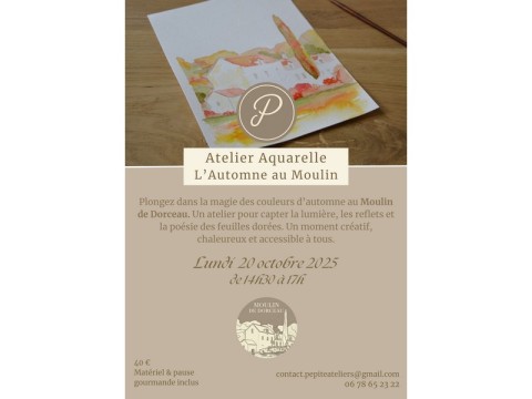 atelieraquarelle-moulindorceau-800 | ©Pépite Ateliers