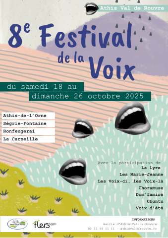 Affiche festival de la Voix | Commune d'Athis Val de Rouvre