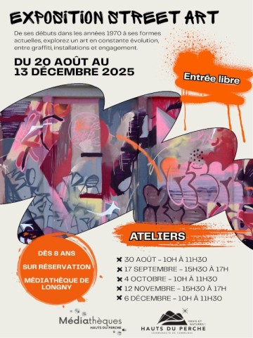 Atelier Street Art  | ©Médiathèques des Hauts du Perche