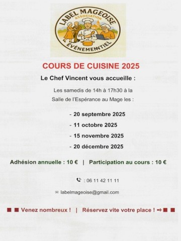 Cours de cuisine avec le Chef Vincent Label Mageoise | ©Label Mageoise