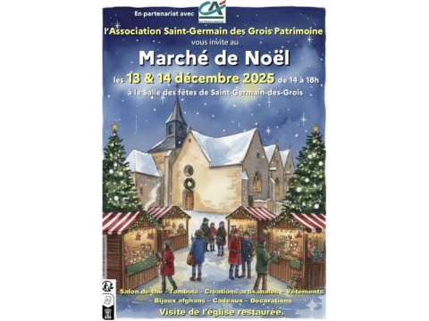 marchedenoel-stgermaindesgrois-800 | ©Association Saint-Germain des Grois Patrimoine