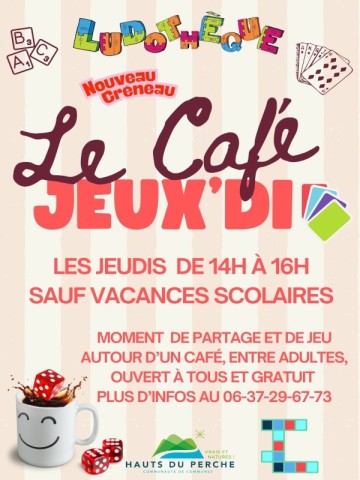 café jeux'di | ©Ludothèque des Hauts du Perche