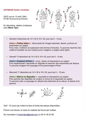Programme décembre OXYMAGE Tourouvre | ©AtelierOxymage