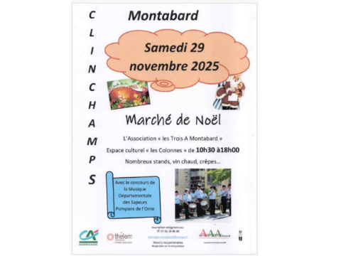 Marché de Noël Montabard 2025 | Associations Les Trois A Montabard