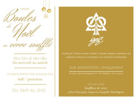 26 novembre atelier ignis | atelier ignis