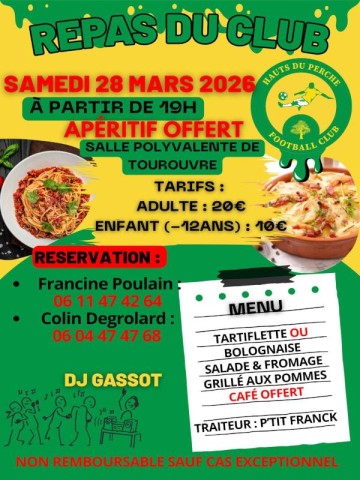 Repas FC des Hauts du Perche-compressed | ©FC Hauts du Perche