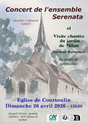 26 avril concert église courtoulin | association sauvegarde de l'église de Courtoulin