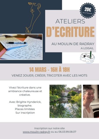 14 mars_atelier d'écriture | le moulin de radray