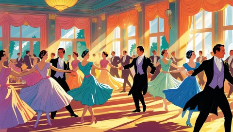 image d'un thé dansant | généré par IA