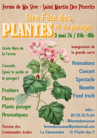03 mai Fête des plantes St Martin des Pézerits | ferme de ma sève