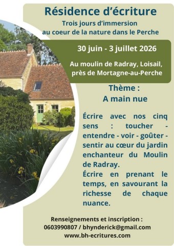 30 juin atelier écriture radray | moulin de radray