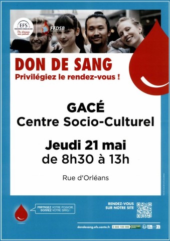 Don du sang à Gacé | Ville de Gacé
