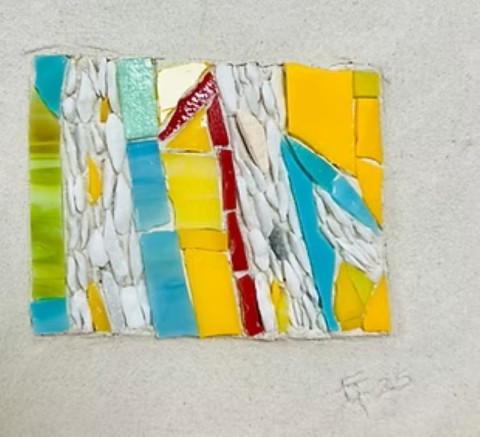 Mosaïque intuitive à Vimoutiers | Régine Gourdel Priem
