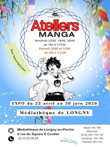 ateliers Manga-compressed | ©Médiathèqes des Hauts du Perche