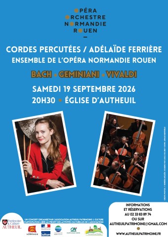 AFFICHE A3 CONCERT AUTHEUIL 19 SEPT 26 OPERA ROUEN | ©AutheuilPatrimoine