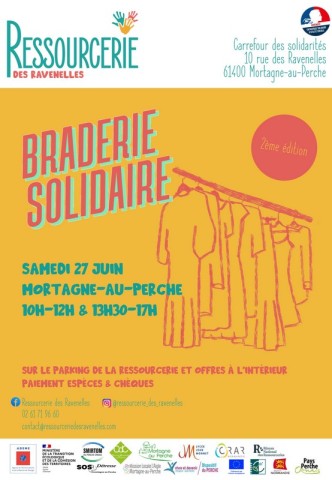 27 juin braderie solidaire ressourcerie | ressourcerie des ravenelles