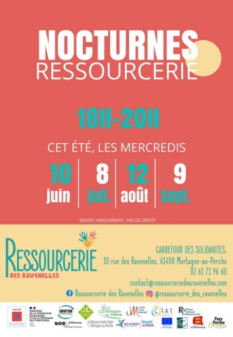 nocturnes ressourcerie | ressourcerie des ravenelles