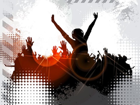 Party background with dancing people - vector illustration | Adobe Stock