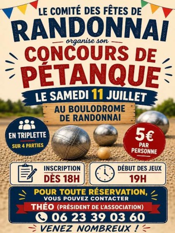Concours de pétanque 11 juillet randonnai-compressed | ©CDF Randonnai