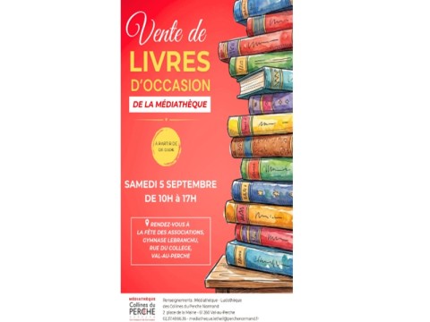 Vente de livres | ©Mediatheque collines du perche normand