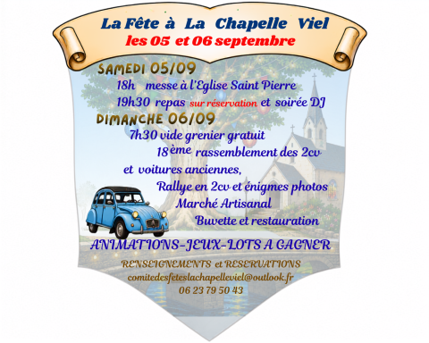 Modification texte banderole fête - 1 | chapelle viel 