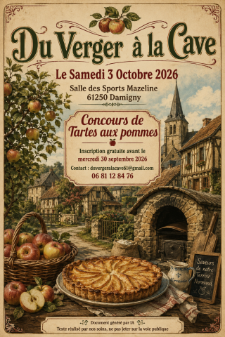 Affiche officielle Concours de Tartes aux Pommes | DVALC