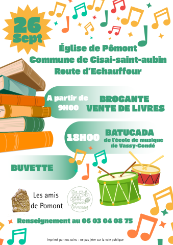 Brocante et concert à Cisai-Saint-Aubin | Les Amis de Pomont