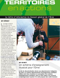 Territoires en actions n°2 - Un schéma d'enseignement musical pour l'Orne ©CD61