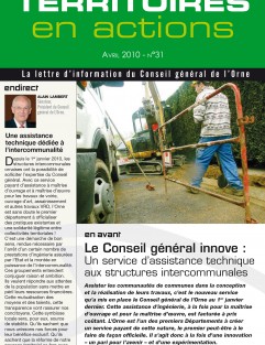 Territoires en actions n°31 - Un service d’assistance technique aux structures intercommunales ©CD61