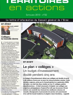 Territoires en actions n°32 - Le plan « collèges » : Un budget d’investissement doublé pendant cinq ans ©CD61