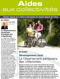 Territoires en actions n°34 - Développement local : Le Département partenaire des collectivités ©CD61